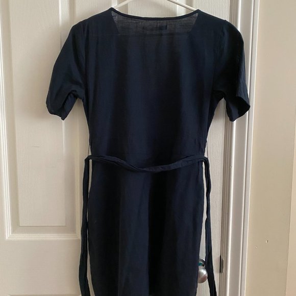 Abercrombie & Fitch Navy Blue Button-up Dress - Picture 2 of 2